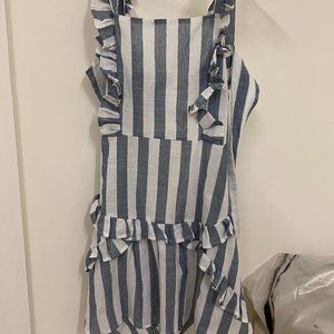 Blue and White Dress